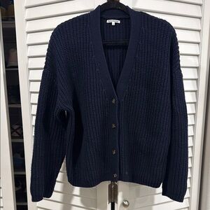 Reforms Recycled Cashmere & Cotton Cardigan Sweater